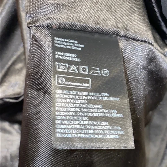 H&M Size 4 Black Teddy Jacket Luxurious Fluffy Faux Fur - Picture 13 of 16